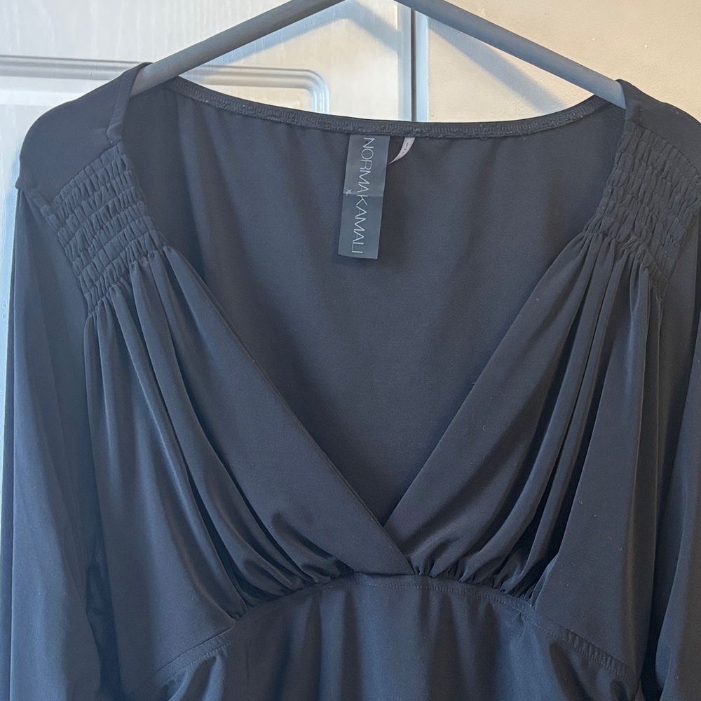 Norma Kamali ruched maxi dress. XL